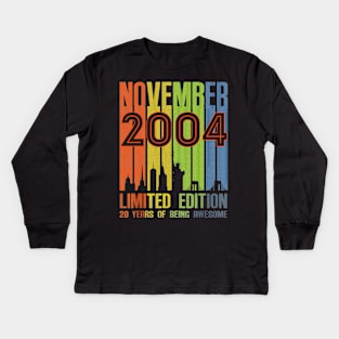 November 2004 20 Years Of Being Awesome Limited Edition Kids Long Sleeve T-Shirt